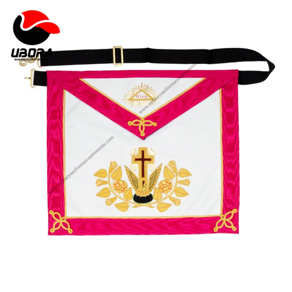 masonic regalia pink and white masonic apron high quality masonic craft provincial